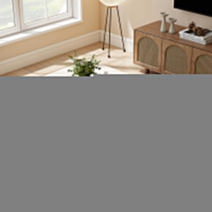 Dreamade 40 Inch Clear Center Coffee Table with Tempered Glass Top & Round Edges