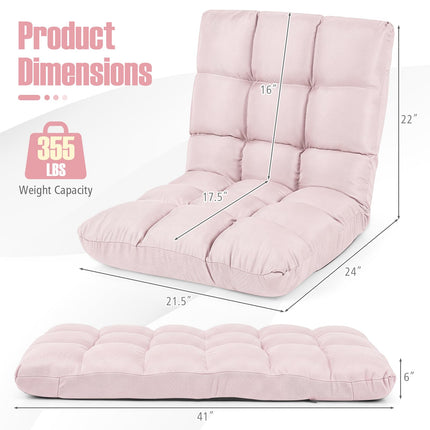Dreamade Floor Sofa Chair with 14 Adjustable Position