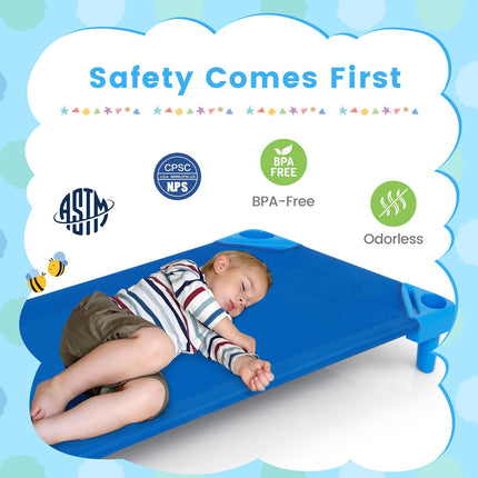 Dreamade 6 PCS/4 PCS Stackable Daycare Cot for Kids