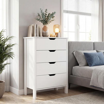Dreamade 4 Drawer Storage Cabinet with Handles & Anti-Tipping Kits