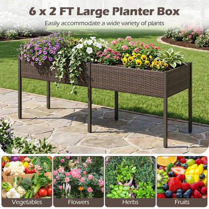 Dreamade 6 x 2 FT Raised Garden Bed with Legs