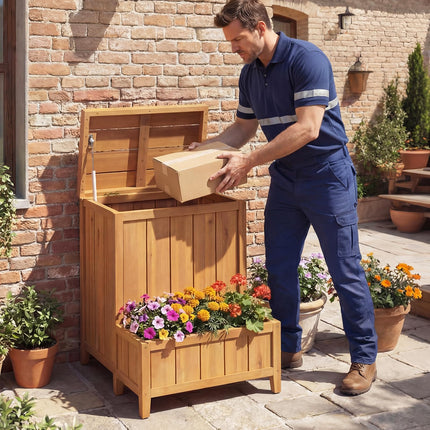 Dreamade Outdoor Planter with Storage Box