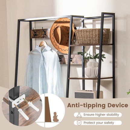 Dreamade Coat Rack with Shoe Bench