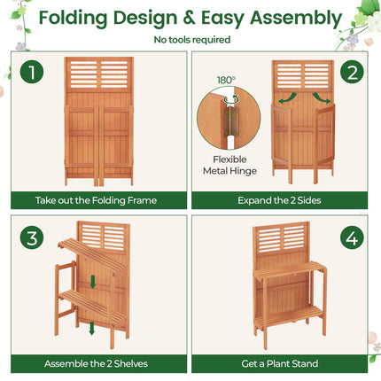 Dreamade Folding Potting Bench