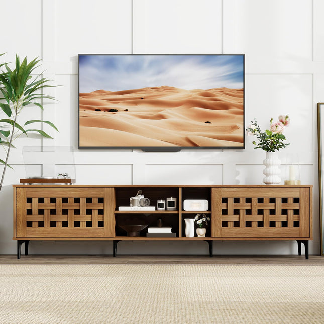 Dreamade Mid Century Modern TV Stand for 60-80 Inch TV