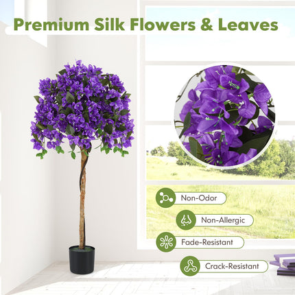 Dreamade 53” Bougainvillea Artificial Tree with 576 Flowers
