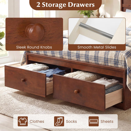 Dreamade Bed Frame with Storage Drawers