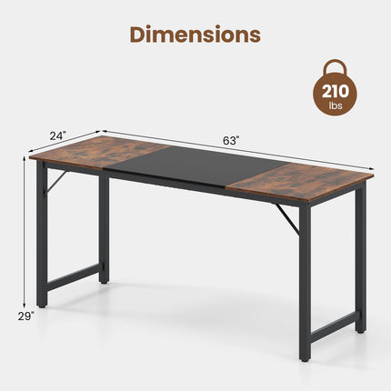 Dreamade 1/2/4/6 PCS 63" x 24" Rectangular Large Meeting Room Desk