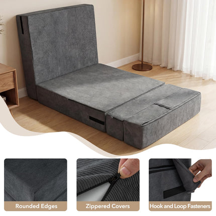 Dreamade 4-in-1 Folding Sofa Bed | Convertible Sleeper Chair for Adults