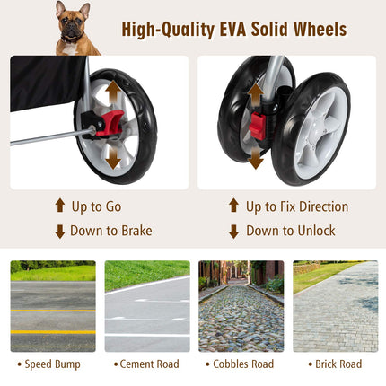 Pet Stroller for Small Medium Dogs Cats Puppy - Dreamade