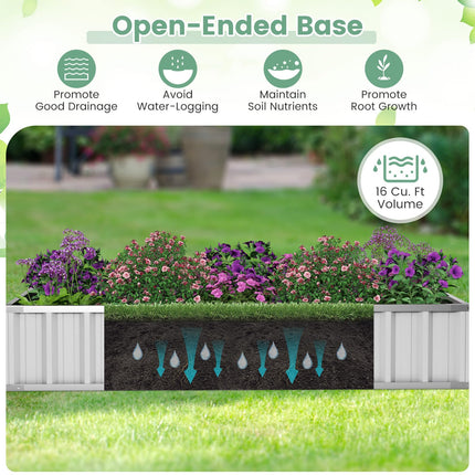 Dreamade 69”x36”x28” Raised Garden Bed with Cover, 16.5 Cu.Ft Galvanized Steel Planter Box Kit