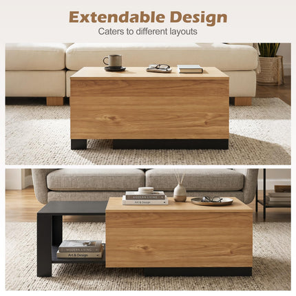 Dreamade Extendable Coffee Table for Living Room