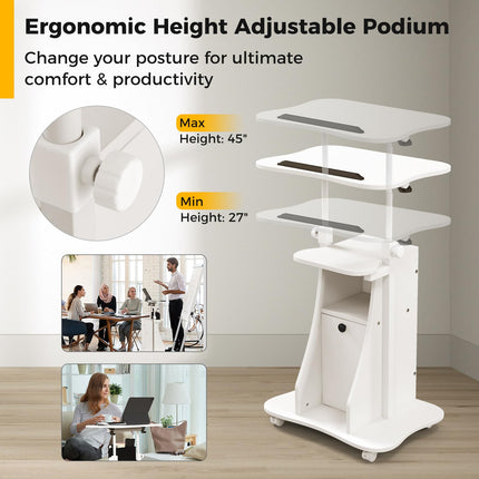 Dreamade Mobile Podium Stand