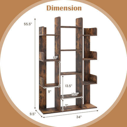Dreamade 7-Cube Tree Bookshelf