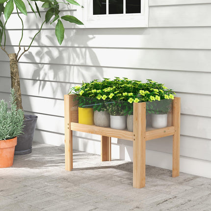 Dreamade 30”x18”x24” Raised Garden Bed Elevated Wood Planter Box with Legs