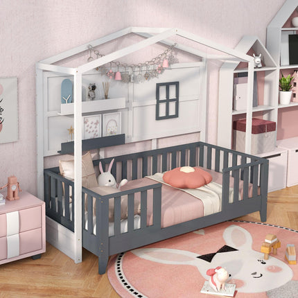 Dreamade Twin House Bed