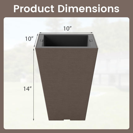 Dreamade Self-Watering Flower Pots withith Removable Inner Bucket & Drainage Holes