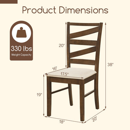 Dreamade Kitchen Chairs with Tall Backrests for Dining Room
