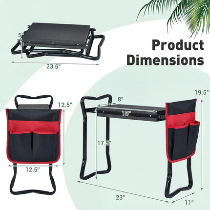 Dreamade Garden Kneeler & Seat Folding Gardening Stool