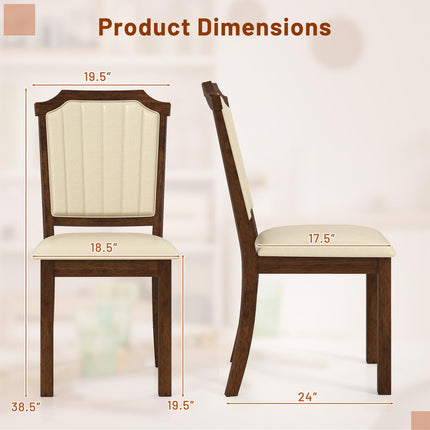 Dreamade Upholstered Dining Chairs Set of 2/4