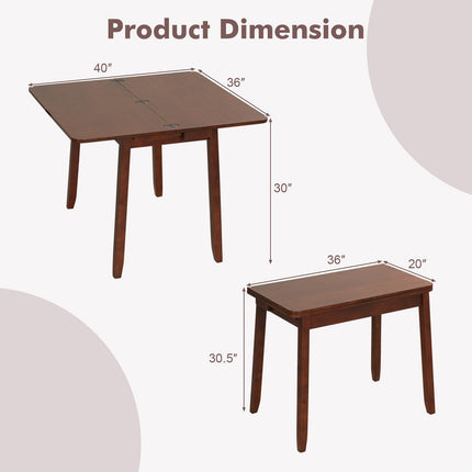 Dreamade Folding Dining Table for 4