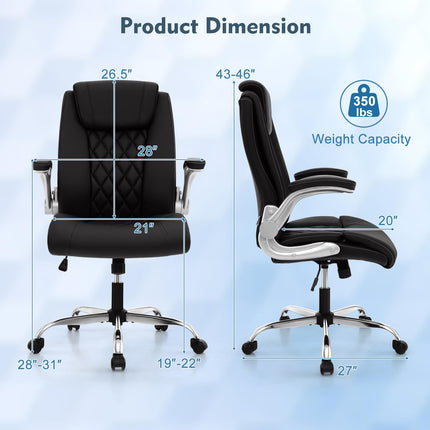 Dreamade Executive Office Chair, Ergonomic PU Leather Desk Chair