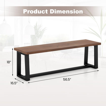 Dreamade 56.5" L Wood Dining Bench