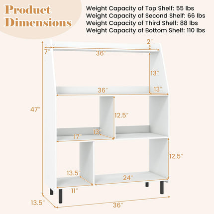 Dreamade 5 Cube Storage Organizer for Living Room