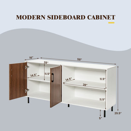 Dreamade Buffet Sideboard, Modern Storage Cabinet