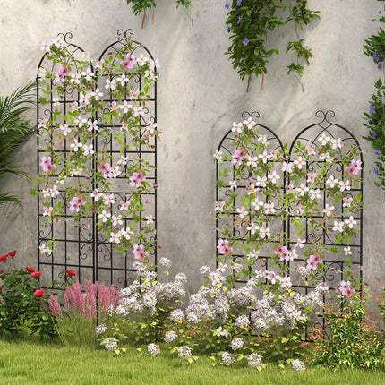 DREAMADE 86.5"x20" Garden Trellis with Protective Coating for Clematis