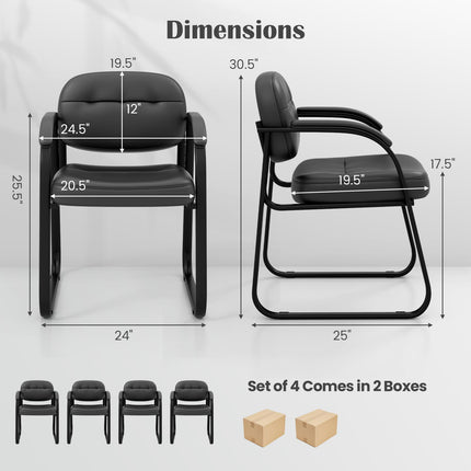 Dreamade Waiting Room Chairs Set - Reception Chairs