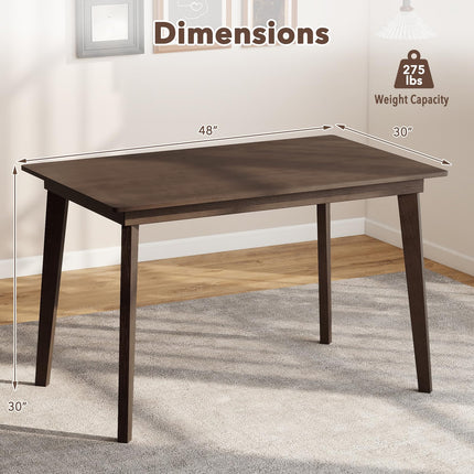 Dreamade 48-Inches Rectangular Wooden Dining Table for 4