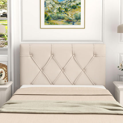 Dreamade Upholstered Headboard for Twin/Twin XL Size Bed, Wall Mounted Twin Headboard Only