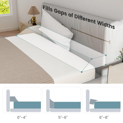 Dreamade Bed Wedge Pillow for Headboard Gap Filler