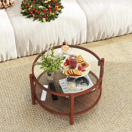 Dreamade Rattan Coffee Table