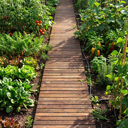Dreamade 12 FT Wooden Garden Pathway (1/2)