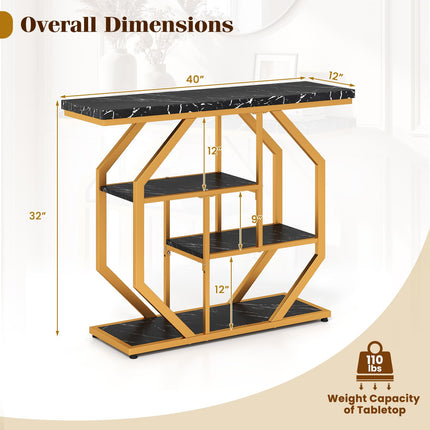 Dreamade 40 Inches Console Table for Living Room