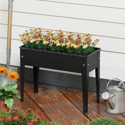 Dreamade Metal Raised Garden Bed with Legs(24”x11”x18”)