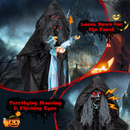 DREAMADE 7.2 FT Soul Snatcher Animatronic Animated Ghost Halloween Decor