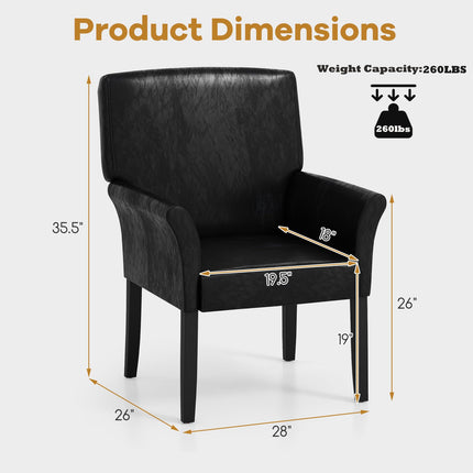 Leather Reception Guest Chairs