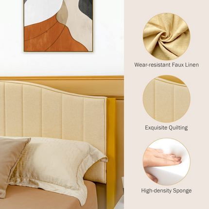 Dreamade Full Size Upholstered Bed Frame