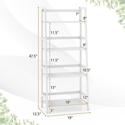 Dreamade 4-Tier Bamboo Plant Stand Flower Pots Holder Display Shelf, 47.5"