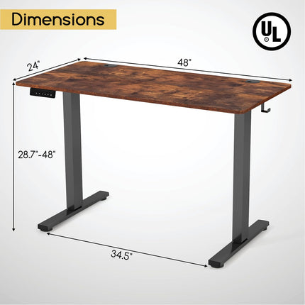 Dreamade Electric Standing Desk, Height Adjustable Stand up Desk