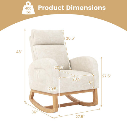 Dreamade Rocking Chair Nursery for Living Room
