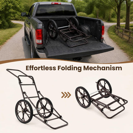 DREAMADE Deer Cart | Foldable Hunting Game Hauler with 500 LBS Capacity