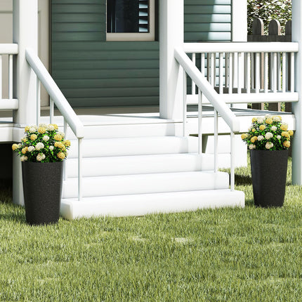Dreamade 21” Tall Round Tapered All Weather Flower Pots Set of 2