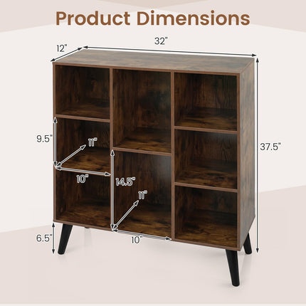 Dreamade 8 Cube Bookshelf for Living Room & Home Office