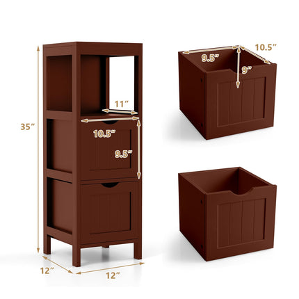 Dreamade Bathroom Organizers and Storage Cabinet - Storage Organizer Rack Stand