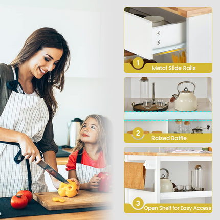 Mobile Kitchen Island Cart - Dreamade