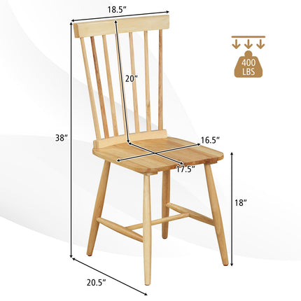 Dreamade Wood Dining Chairs Set